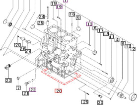 Mahindra Tractor Oil Pan Gasket 99940002600 Mahindra