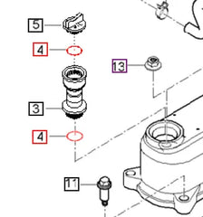 Mahindra Tractor Oil Plug O-ring 04811-50300