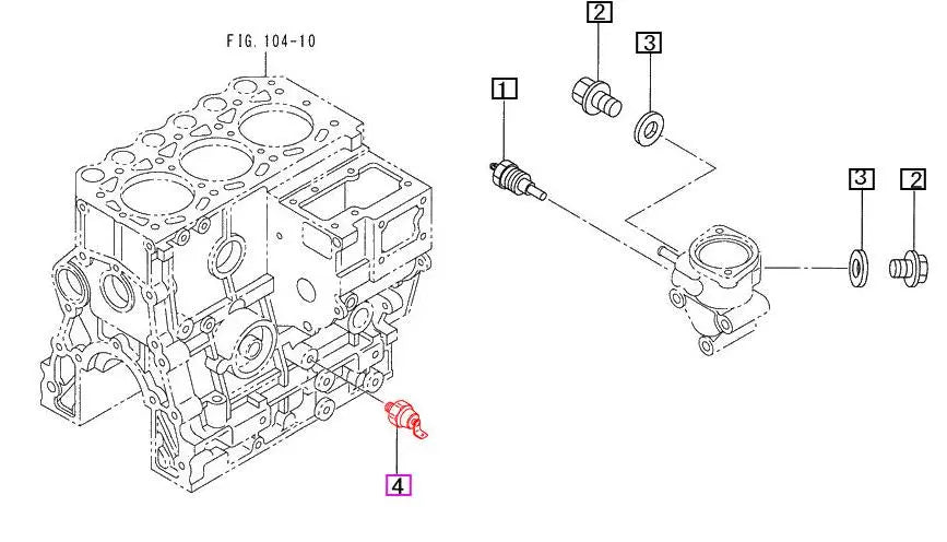 Mahindra Tractor Oil Pressure Sender 31A9000300 Mahindra