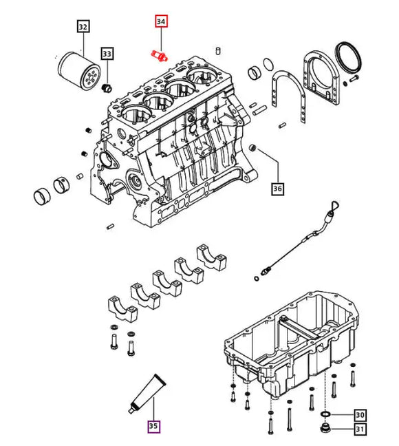 Mahindra Tractor Oil Pressure Switch 007700613B92 Mahindra