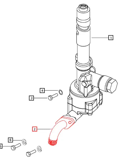 Mahindra Tractor Oil Pump Screen 006027394B1 Mahindra Direct Parts