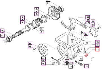 Mahindra Tractor Oil Seal - 025107 006500550C1 Mahindra Direct Parts