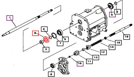 Mahindra Tractor Oil Seal 08401035527 Mahindra Direct Parts