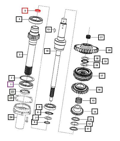 Mahindra Tractor Oil Seal 30x46x8 006503817D1 Mahindra Direct Parts