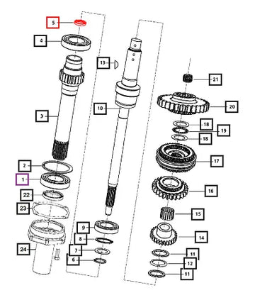 Mahindra Tractor Oil Seal 30x46x8 006503817D1 Mahindra Direct Parts
