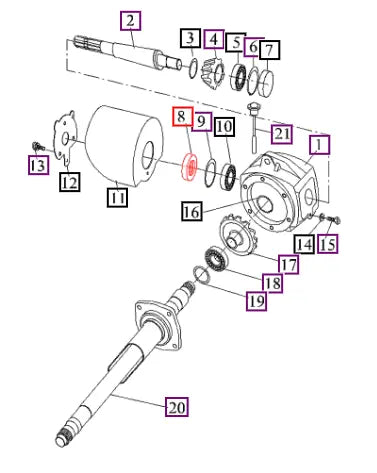 Mahindra Tractor Oil Seal ANS240356212 Mahindra Direct Parts