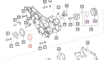 Mahindra Tractor Oil Seal - Crankcase Cover Front 006002829A1 Mahindra Direct Parts