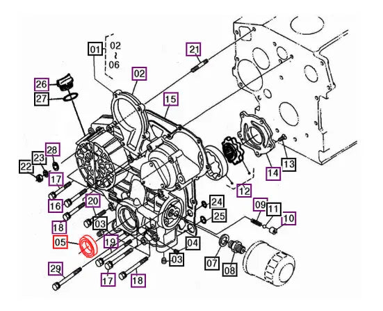 Mahindra Tractor Oil Seal EA00001446A Mahindra Direct Parts