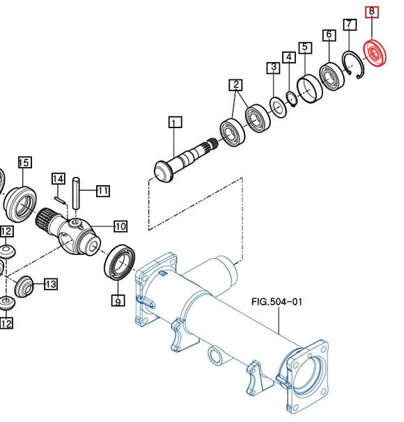 Mahindra Tractor Oil Seal Front Differential 11614130180 Mahindra Direct Parts