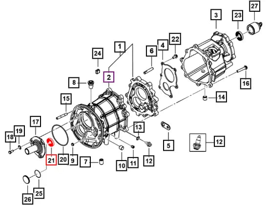 Mahindra Tractor Oil Seal Input Gear Transmission 0703DAD07400N Mahindra Direct Parts
