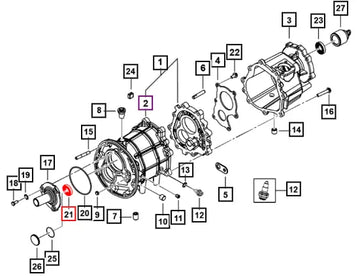 Mahindra Tractor Oil Seal Input Gear Transmission 0703DAD07400N Mahindra Direct Parts
