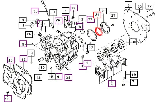 Mahindra Tractor Oil Seal MD016317 Mahindra Direct Parts