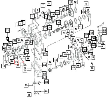 Mahindra Tractor Oil Seal Speedo Driven Gear 0060345 Mahindra Direct Parts