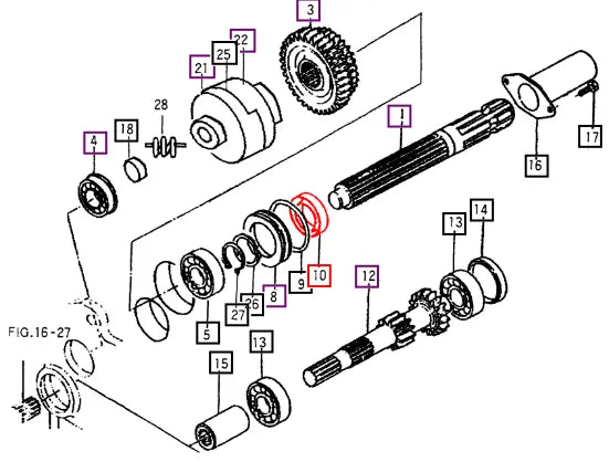Mahindra Tractor Oil Seal (d) V7441355510 Mahindra Direct Parts