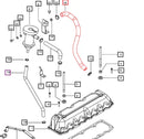 Mahindra Tractor Oil Seperator to Manifold Hose 006003587C1 Mahindra Direct Parts