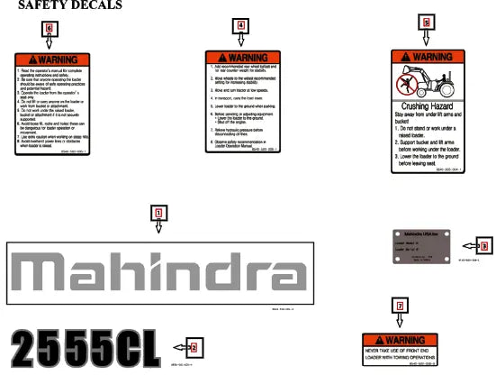 Mahindra Tractor Operator's Manual 85967000000 Mahindra Direct Parts