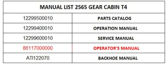 Mahindra Tractor Operator's Manual 86117000000 Mahindra Direct Parts