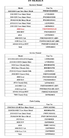 Mahindra Tractor Operator's Manual For 4010 Gear PMOM4010GEAR Mahindra Direct Parts