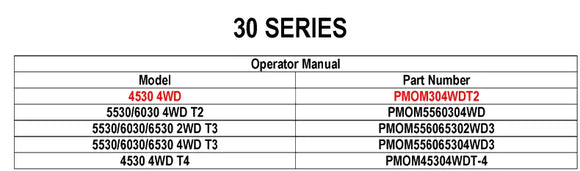 Mahindra Tractor Operators Manual PMOM304WDT2 Mahindra
