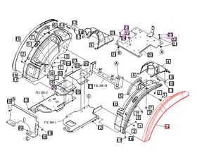 Mahindra Tractor Outer Fender LH 19486312000 Mahindra