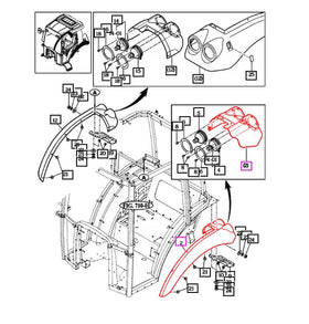 Mahindra Tractor Outer Fender Left Hand LH (Smaller Tractors) 14527063101MR Mahindra Direct Parts