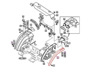 Mahindra Tractor Outer Fender Left Hand LH (Smaller Tractors) Mahindra Direct Parts