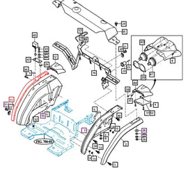 Mahindra Tractor Outer Fender Right Hand RH 12656060020 Mahindra Direct Parts