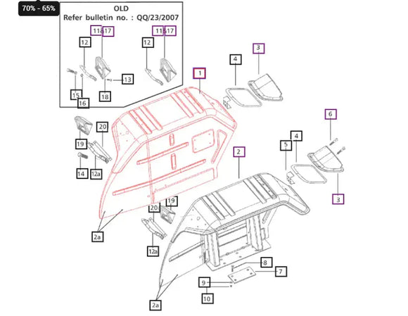 Mahindra Tractor Outer Fender Right Hand RH Mahindra Direct Parts