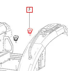 Mahindra Tractor PC Lever Stopper 000012855P05 Mahindra Direct Parts