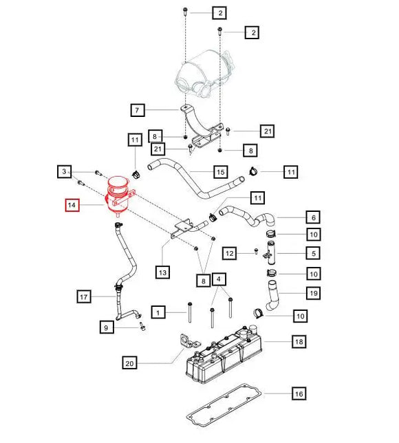 Mahindra Tractor PCV 006022056H92 Mahindra Direct Parts