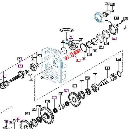 Mahindra Tractor PTO 540 / 1000 Shaft 18712630061 Mahindra
