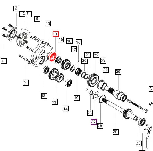 Mahindra Tractor PTO Bearing 006503521D1 Mahindra Direct Parts