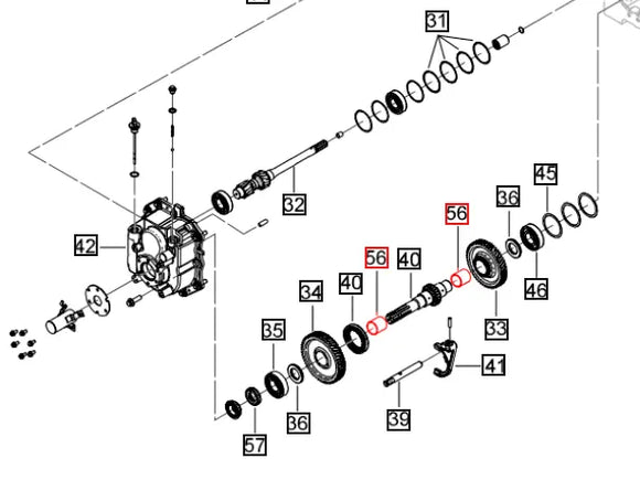 Mahindra Tractor PTO Bearing 0091312 Mahindra Direct Parts
