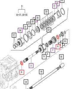 Mahindra Tractor PTO Bearing 6205R 34511040030 Mahindra Direct Parts
