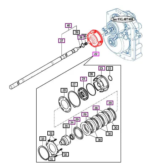 Mahindra Tractor PTO Clutch 15892612000 Mahindra Direct Parts