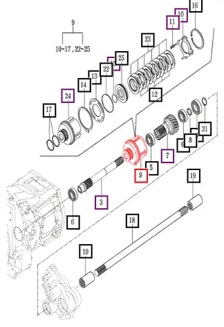 Mahindra Tractor PTO Clutch Assembly 16342212000 Mahindra Direct Parts