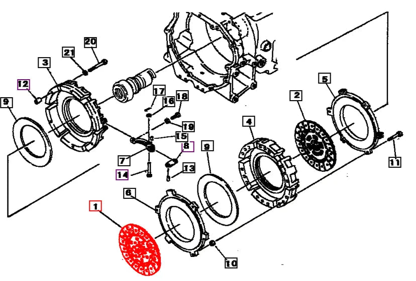 Mahindra Tractor PTO Clutch Disc 19631115000 Mahindra Direct Parts
