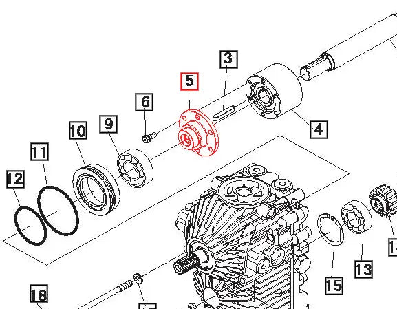 Mahindra Tractor PTO Clutch Flange 19591396001 Mahindra Direct Parts
