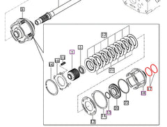 Mahindra Tractor PTO Clutch Seal Set 14462162180-