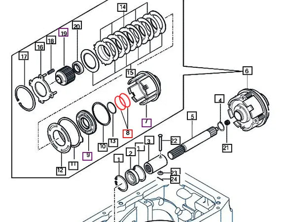 Mahindra Tractor PTO Clutch Seal Set 14462162180- Mahindra Direct Parts