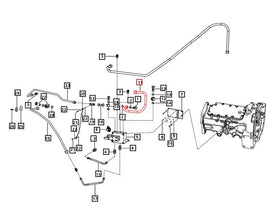 Mahindra Tractor PTO Control Hose E007204872D1 Mahindra