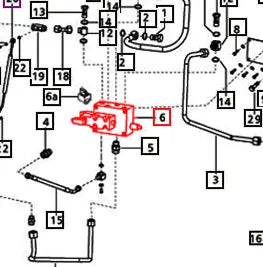 Mahindra Tractor PTO Control Valve E007205306D91 Mahindra Direct Parts