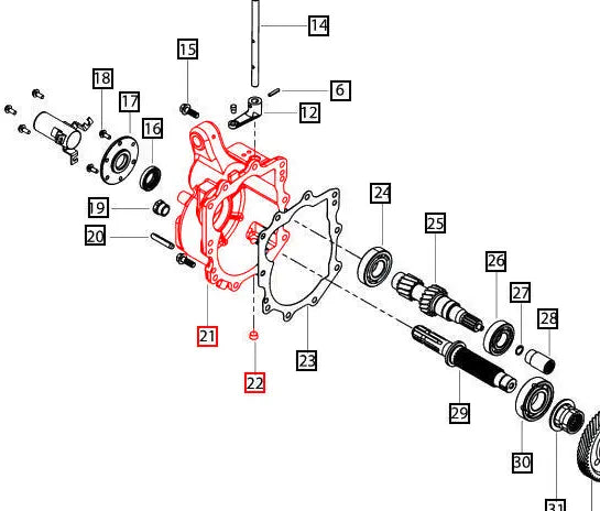 Mahindra Tractor PTO Housing 006518349U1 Mahindra Direct Parts