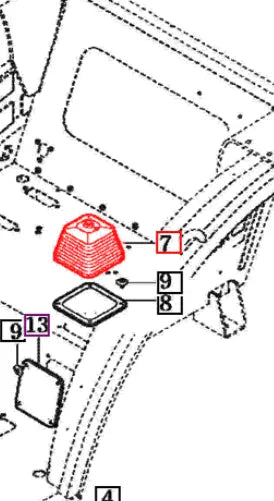 Mahindra Tractor PTO Lever Boot 19997020550 Mahindra