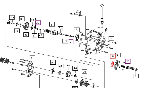 Mahindra Tractor PTO Oil Seal 006503522D91 Mahindra Direct Parts