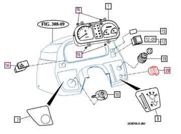 Mahindra Tractor PTO On / Off Control Switch 21124481000 Mahindra