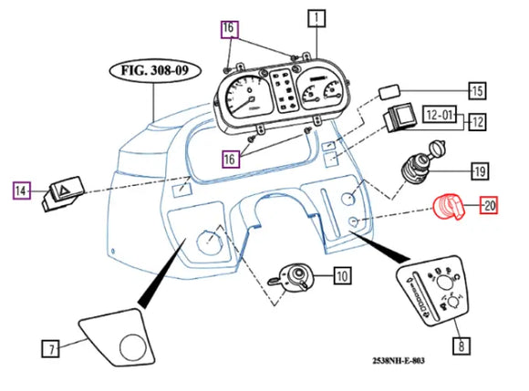 Mahindra Tractor PTO On / Off Control Switch 21124481000 Mahindra