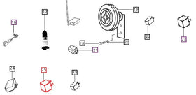 Mahindra Tractor PTO Relay E007700872D92 Mahindra Direct Parts