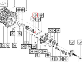 Mahindra Tractor PTO Seal 006522734N01 Mahindra Direct Parts