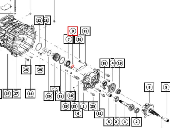 Mahindra Tractor PTO Seal 006522734N01 Mahindra Direct Parts